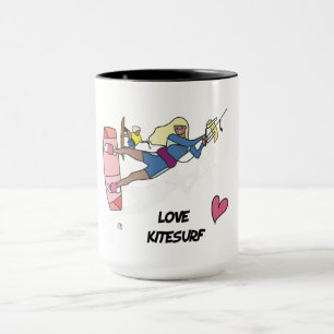 Kiteboarding/kitesurfing - Tasse für Kitemädchen