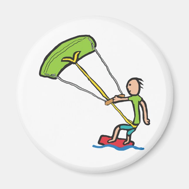 Kiteboarding Magnet (Vorne)