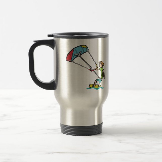 Kiteboarding Reisebecher (Links)