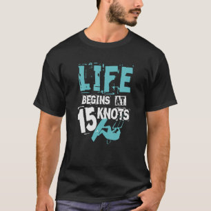 Kiteboarding T Shirt Kitesurfing Geschenk 15 Knots