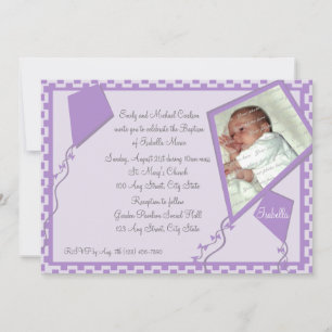 Kites Foto/Taufe Einladung