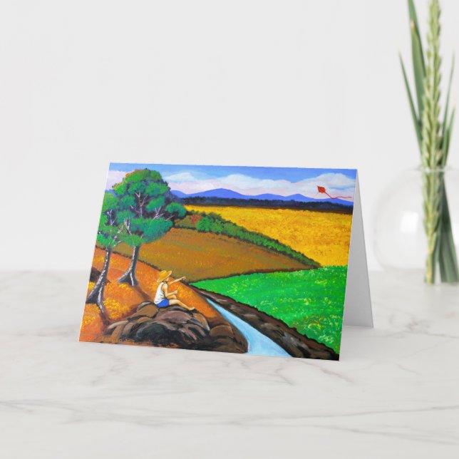 Kites Grußkarten Karte (Vorderseite)