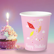 Kites in Pink Sky Girly Girly Birthday Party