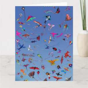 Kites Kites im Himmel Karte