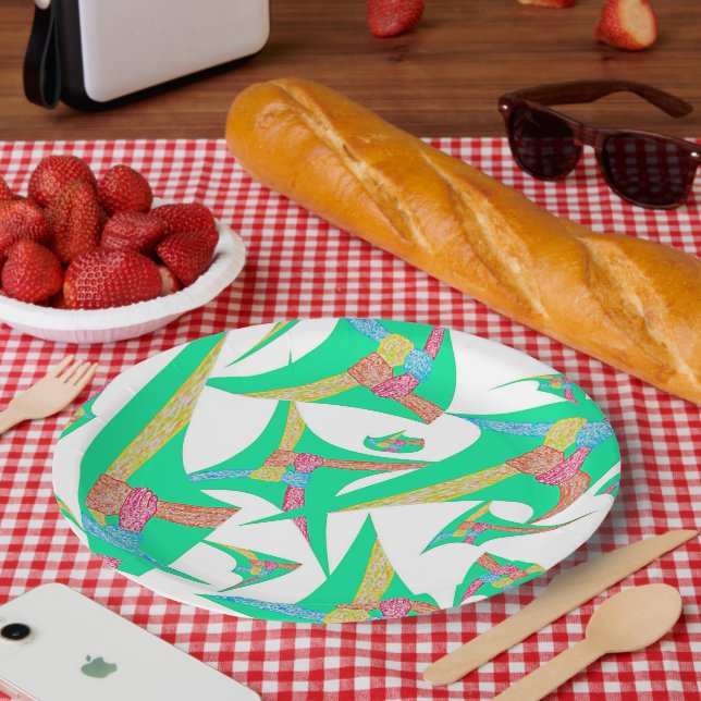 Kites of Connection Paper Plates Pappteller (Picknick)