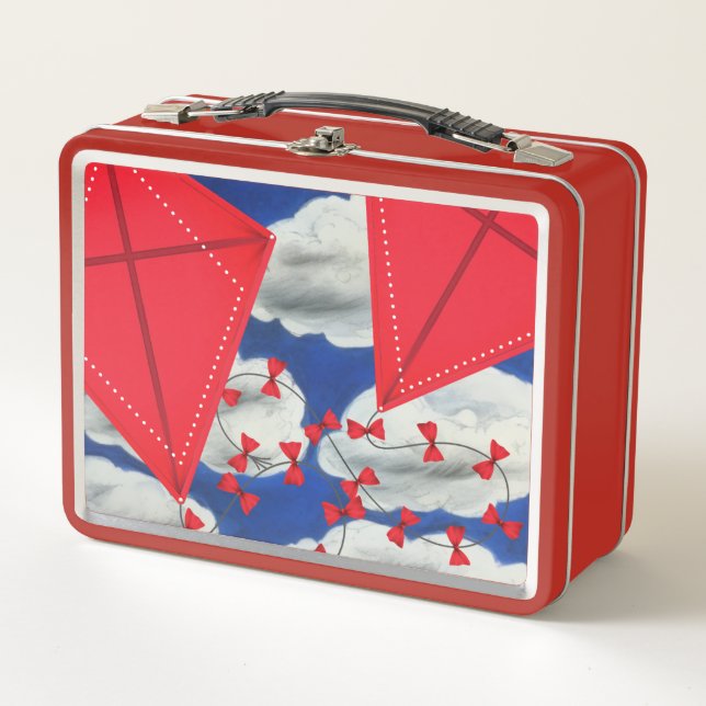 Kites und Klouds Metall Brotdose (Vorderseite)