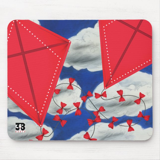 Kites und Klouds Mousepad (Vorne)