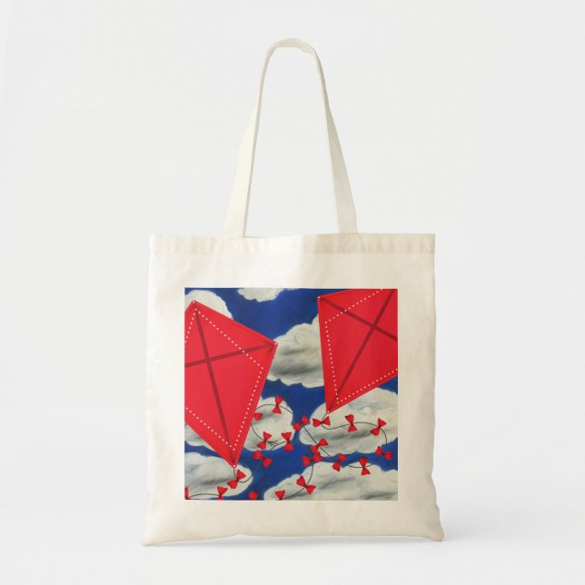 Kites und Klouds Tragetasche (Vorne)