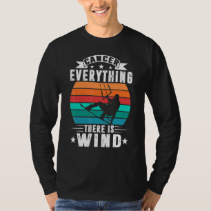 Kitesurf Kiteboarder Vintage Drachen Kitesurfing D T-Shirt