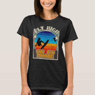 Kitesurf Kiteboarder Vintage Drachen Kitesurfing D T-Shirt