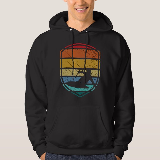 Kitesurf Kitesurf Kitesurf Retro Vintag Hoodie (Vorderseite)
