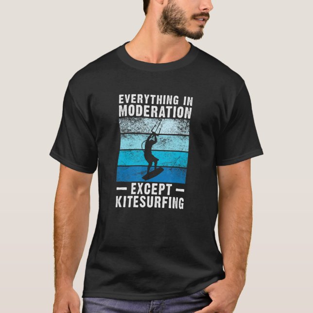 Kitesurf Kitesurfen Kiteboard Kitesurfen Kitesurfe T-Shirt (Vorderseite)