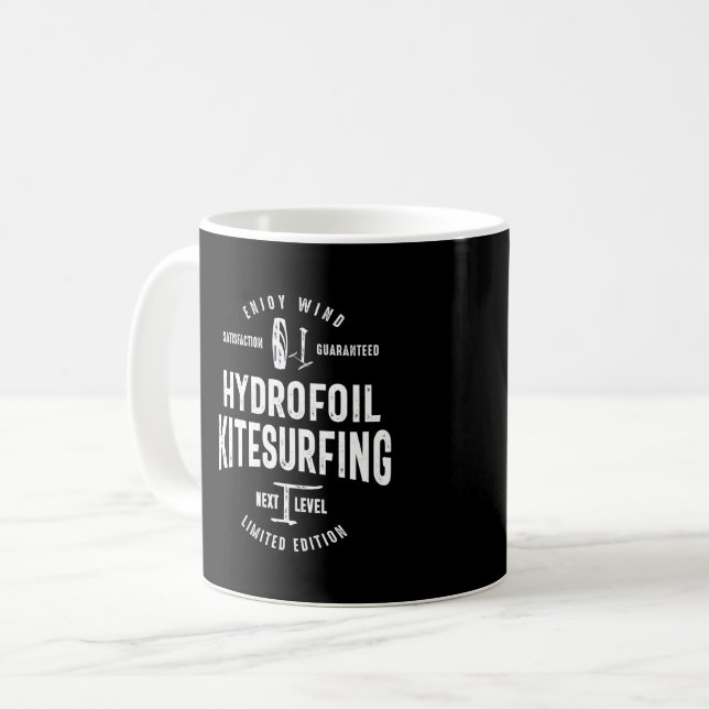 Kitesurf t Shirt Kitesurfgeschenke Kaffeetasse (Vorderseite Links)