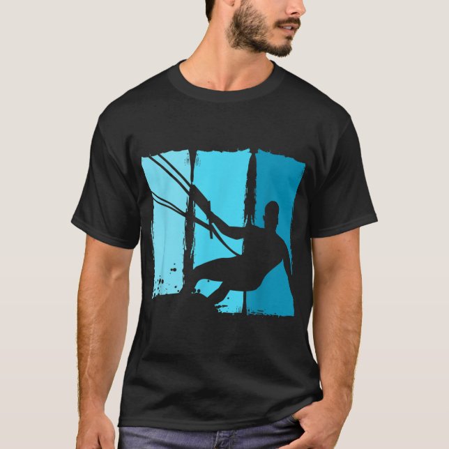 Kitesurfbrett Trainer Kite Kiteboarding Kitesurfin T-Shirt (Vorderseite)