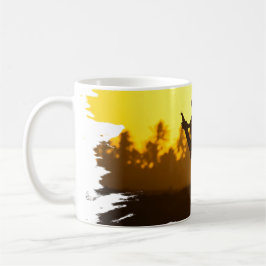 Kitesurfen bei Sunset Silhouette Kaffeetasse