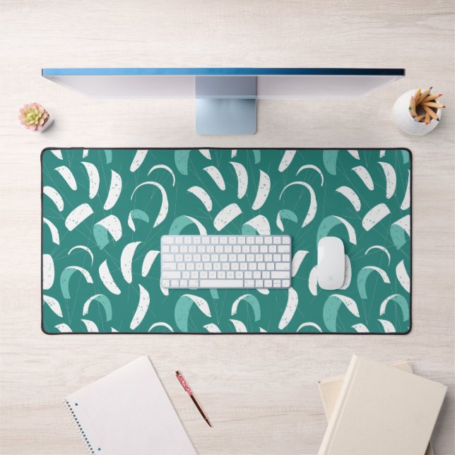 Kitesurfen, Cooles Blaues Weiß Kitesurfer Schreibtischunterlage (Büro 1)