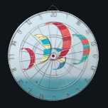 Kitesurfen Dartscheibe<br><div class="desc">Kitesurfbrett zum Thema Dart.</div>