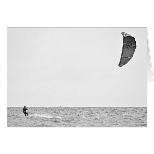 Kitesurfen - Grußkarte (Vorderseite (Horizontal))