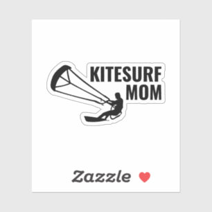 Kitesurfen Kiteboarding Kite Reiten Mama Aufkleber
