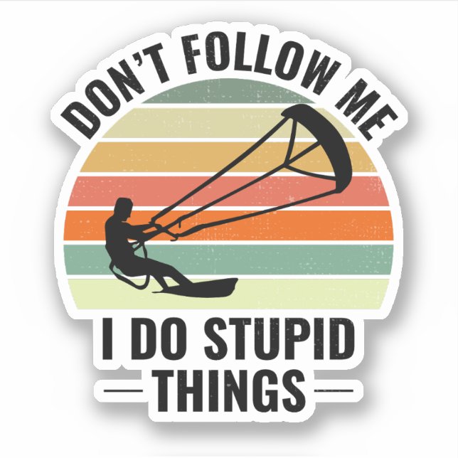 Kitesurfen Kiteboarding Kitesurfen Reiten Windspor Aufkleber (Vorderseite)