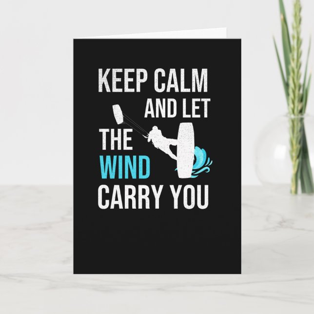 Kitesurfen Kiteboarding Kitesurfer Kiteboarder Karte (Vorderseite)