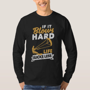 Kitesurfen Kiteboarding, wenn es hartes Leben wie T-Shirt