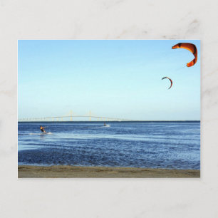 Kitesurfen Postkarte