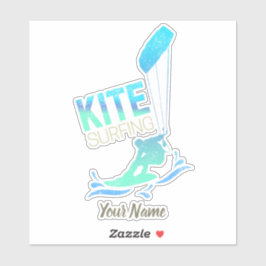 Kitesurfen Vintag Kiteboarder Kitesurfen Aufkleber