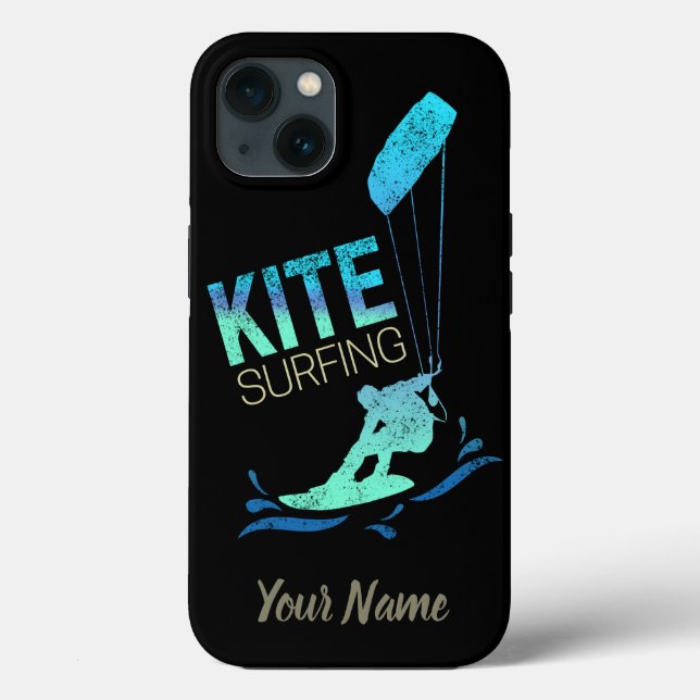 Kitesurfen Vintag Kiteboarder Kitesurfen Case-Mate iPhone Hülle (Rückseite)