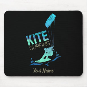 Kitesurfen Vintag Kiteboarder Kitesurfen Mousepad