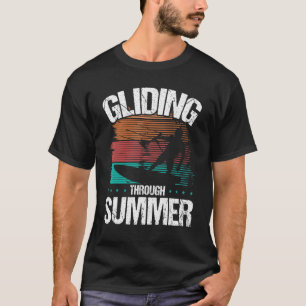 Kitesurfen Vintage Kiteboarding Segel Kiteboarder T-Shirt
