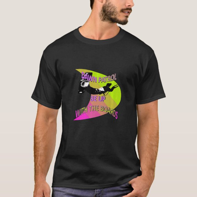 Kitesurfer Action Extreme Sport Limon und rosa T-Shirt (Vorderseite)