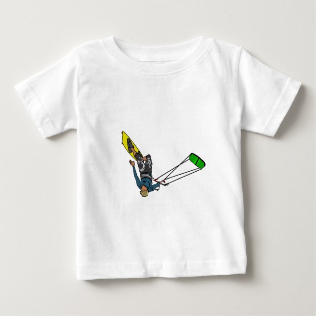 Kitesurfer Baby T-shirt (Vorderseite)