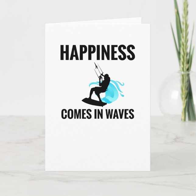 Kitesurfer Kiteboarder Kitesurfing Kiteboarding Karte (Vorderseite)