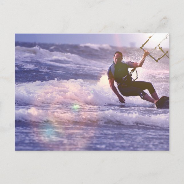 Kitesurfer Postcard Postkarte (Vorderseite)