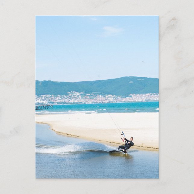 Kitesurfer Postkarte (Vorderseite)