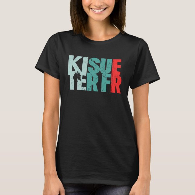 Kitesurfer Retro  Kitesurfing & Kiteboarding T-Shirt (Vorderseite)