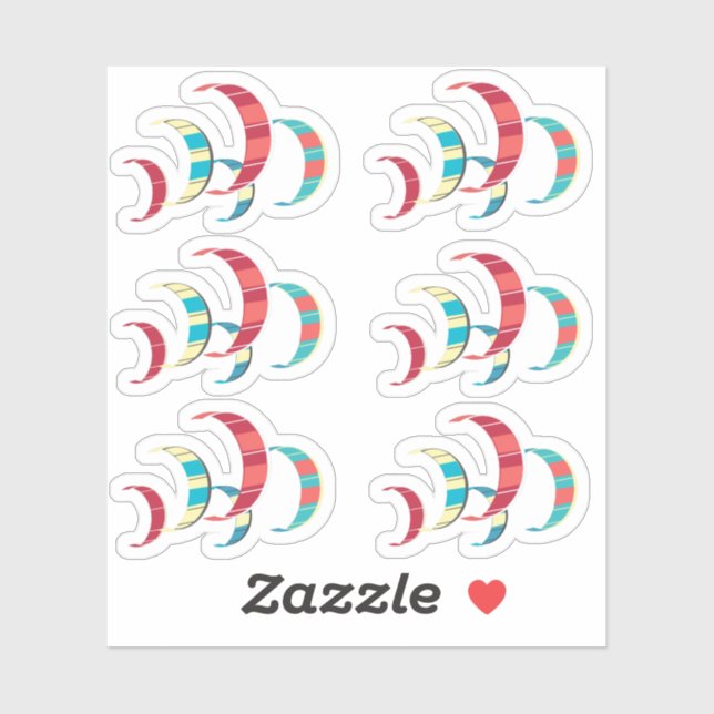 Kitesurfing Aufkleber (Blatt)