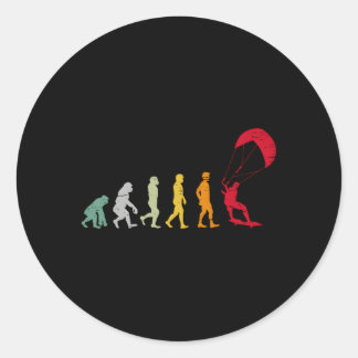 Kitesurfing Kiteboard Kitesurfer Kiteboar Runder Aufkleber