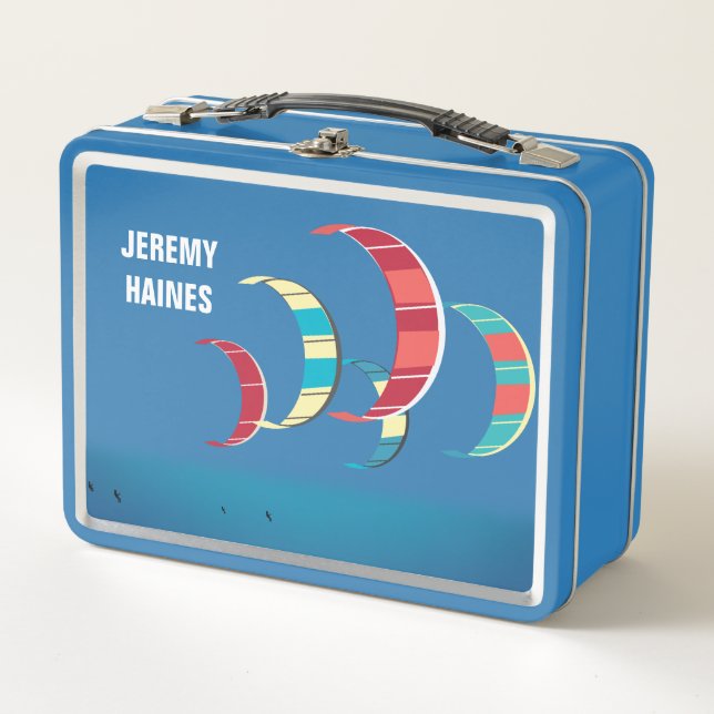 Kitesurfing Metall Brotdose (Vorderseite)