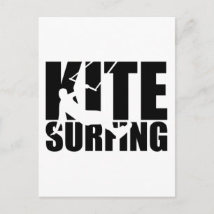 Kitesurfing Postkarte