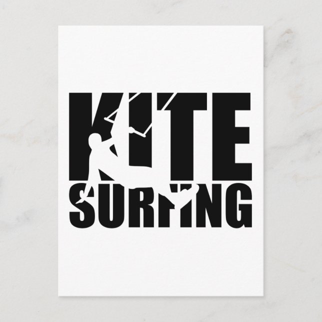 Kitesurfing Postkarte (Vorderseite)