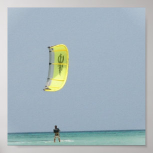 Kitesurfing Print Poster
