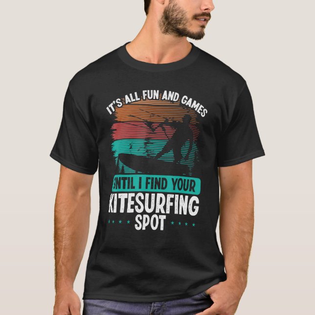 Kitesurfing Spot Kitesurf Kite Kiteboarder Vintage T-Shirt (Vorderseite)
