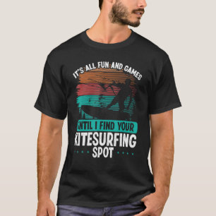 Kitesurfing Spot Kitesurf Kiteboarder Vintag T-Shirt