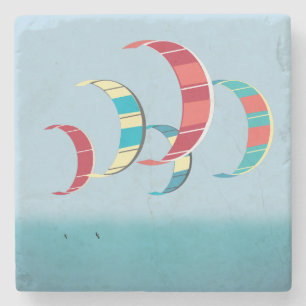 Kitesurfing Steinuntersetzer