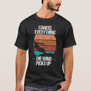 Kitesurfing Vintage Windvorhersage Kitebaording Dr T-Shirt