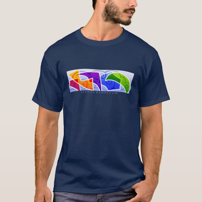 Kiting Weltmänner dunkel T-Shirt (Vorderseite)