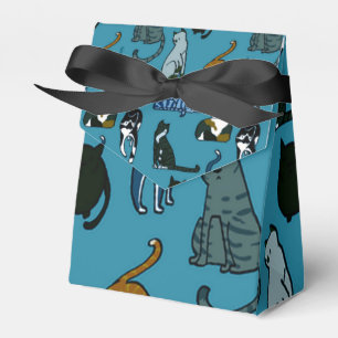 Kitner Corner Cat Pattern Bevorzugung Box Geschenkschachtel