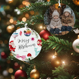 Kitsch Christmas | Retro-Foto Ornament Aus Metall